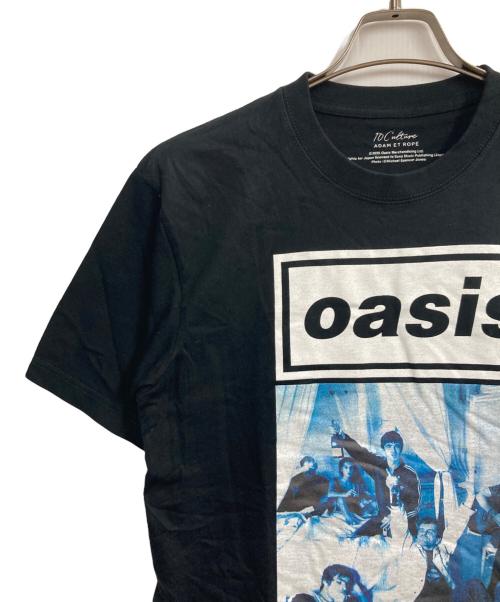 Adam et Rope（アダム エ ロペ）Adam et Rope (アダム エ ロペ) oasisプリントTシャツ ブラック サイズ:M 未使用品の古着・服飾アイテム