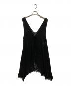 Adam et Ropeアダム エ ロペ）の古着「ヘムレースシアージレ」｜ブラック