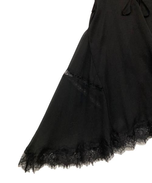 Adam et Rope（アダム エ ロペ）Adam et Rope (アダム エ ロペ) ヘムレースシアージレ ブラック サイズ:FREEの古着・服飾アイテム