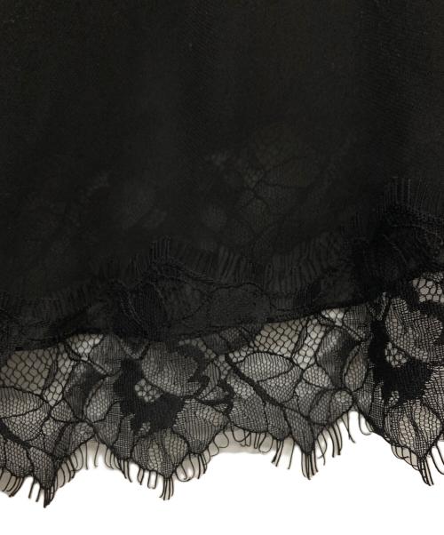 Adam et Rope（アダム エ ロペ）Adam et Rope (アダム エ ロペ) ヘムレースシアージレ ブラック サイズ:FREEの古着・服飾アイテム