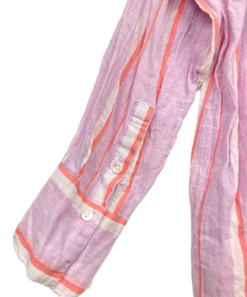 ne quittez pas（ヌキテパ）ne quittez pas (ヌキテパ) C.VOILE STRIPE KURTA DRESS ピンク サイズ:記載なし（実寸サイズを参照ください）の古着・服飾アイテム