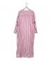 ne quittez pas (ヌキテパ) C.VOILE STRIPE KURTA DRESS ピンク サイズ:記載なし（実寸サイズを参照ください）：8000円