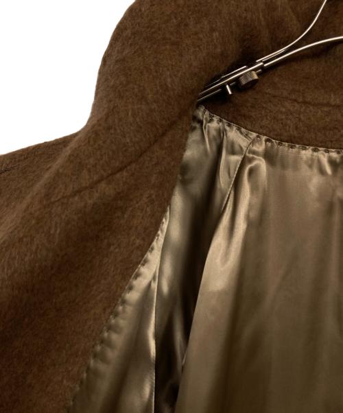 Adam et Rope（アダム エ ロペ）Adam et Rope (アダム エ ロペ) スタンドカラーマキシコート ブラウン サイズ:SIZE 38 未使用品の古着・服飾アイテム