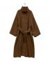 Adam et Rope（アダム エ ロペ）の古着「スタンドカラーマキシコート」｜ブラウン
