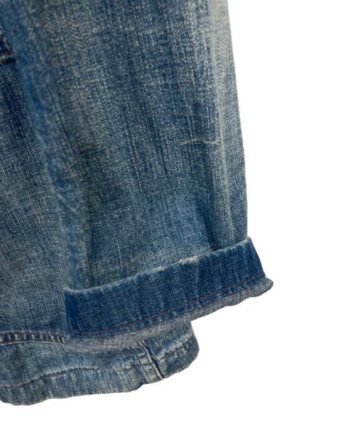 RRL（ダブルアールエル）RRL (ダブルアールエル) リネン混デニムテーラードジャケット ブルー サイズ:Mの古着・服飾アイテム