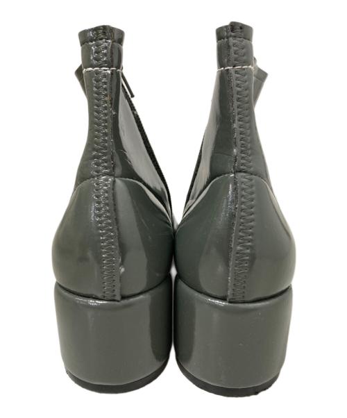 MM6 Maison Margiela（エムエムシックスメゾンマルジェラ）MM6 Maison Margiela (エムエムシックスメゾンマルジェラ) ヒールブーツ グレー サイズ:38の古着・服飾アイテム