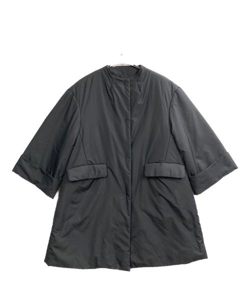 BALLSEY（ボールジィ）BALLSEY (ボールジィ) パデットタフタ Aラインコート ブラック サイズ:34の古着・服飾アイテム