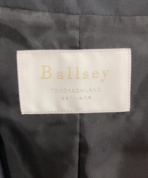 BALLSEY（ボールジィ）BALLSEY (ボールジィ) パデットタフタ Aラインコート ブラック サイズ:34の古着・服飾アイテム