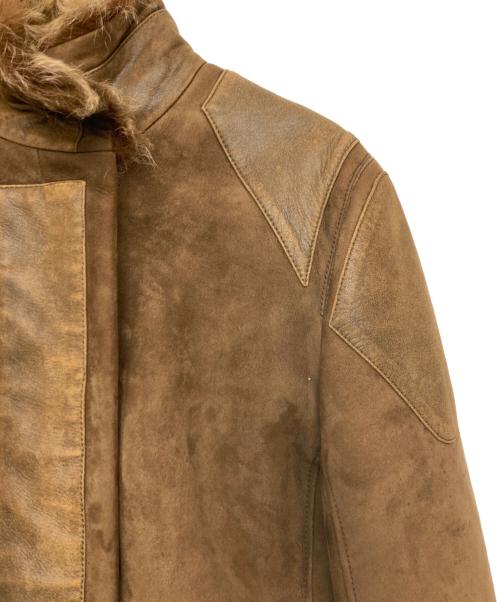 LOEWE（ロエベ）LOEWE (ロエベ) ムートンジャケット ブラウン サイズ:表記無し（実寸サイズをご参照下さい）の古着・服飾アイテム