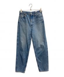 upper hights（アッパーハイツ）の古着「THE FIG ハイライズワイドテーパードシルエットデニムパンツ」｜インディゴ