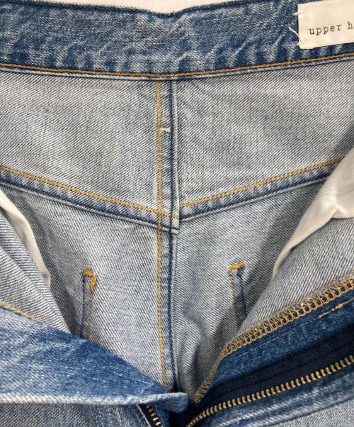 upper hights（アッパーハイツ）upper hights (アッパーハイツ) THE FIG ハイライズワイドテーパードシルエットデニムパンツ インディゴ サイズ:24の古着・服飾アイテム