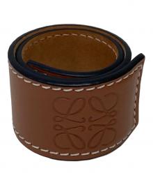 LOEWE（ロエベ）の古着「SMALL SLAP BRACELET」｜ブラウン