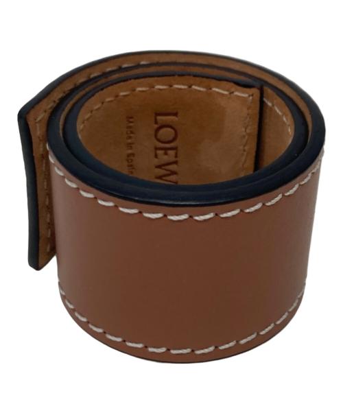 LOEWE（ロエベ）LOEWE (ロエベ) SMALL SLAP BRACELET ブラウンの古着・服飾アイテム
