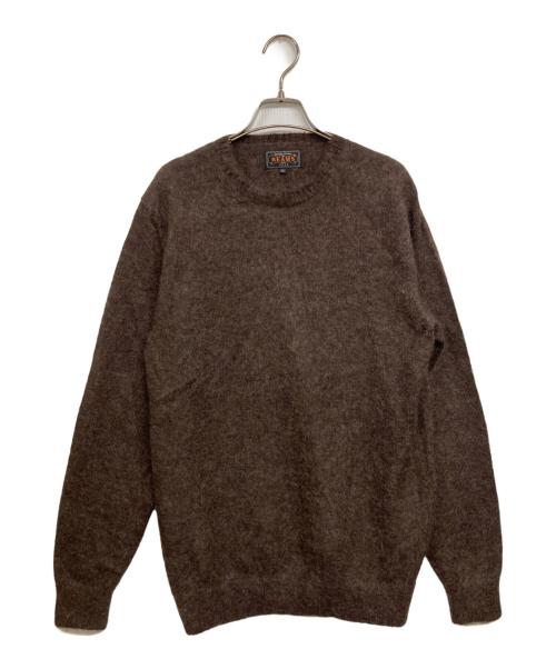 BEAMS PLUS（ビームスプラス）BEAMS PLUS (ビームスプラス) Crew Stretch Mohair ブラウン サイズ:Mの古着・服飾アイテム