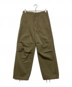 ULTERIORアルテリア）の古着「CHAMBRAY DOESKIN MIL-PANTS」｜オリーブ