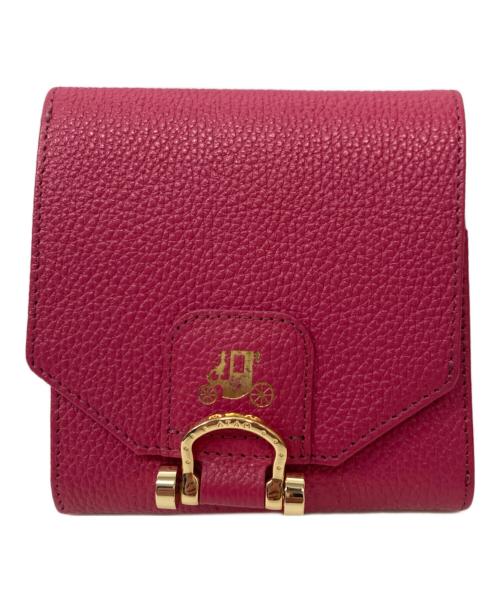 ATAO（アタオ）ATAO (アタオ) ロトロ 二つ折り財布 ショッキングピンクの古着・服飾アイテム