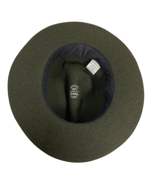 THE H.W.DOG&CO.（エイチダブリュードッグアンドコー）THE H.W.DOG&CO. (エイチダブリュードッグアンドコー) フェルト中折れハット カーキ サイズ:36の古着・服飾アイテム