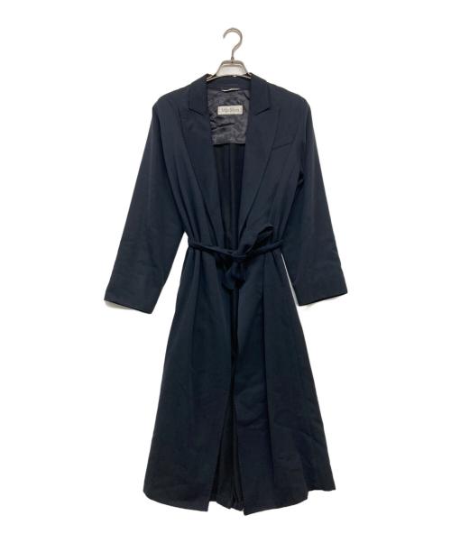 MaxMara（マックスマーラ）MaxMara (マックスマーラ) ガウンコート ネイビー サイズ:36の古着・服飾アイテム