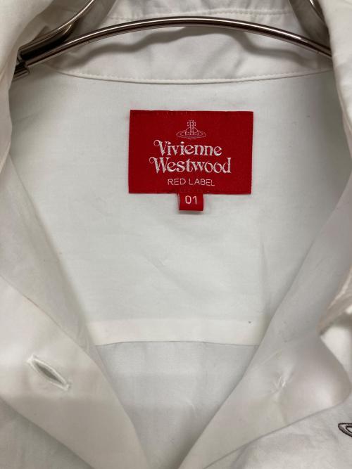 Vivienne Westwood RED LABEL（ヴィヴィアンウエストウッドレッドレーベル）Vivienne Westwood RED LABEL (ヴィヴィアンウエストウッドレッドレーベル) レース装飾シャツ ホワイト サイズ:01の古着・服飾アイテム
