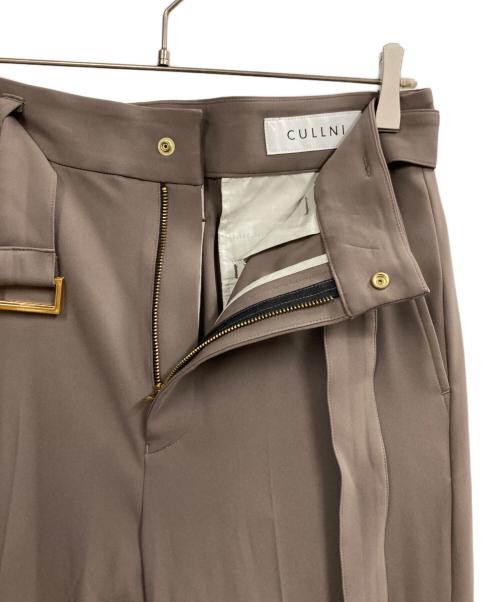 CULLNI（クルニ）CULLNI (クルニ) Double Satin Slacks Pants ベージュ サイズ:1の古着・服飾アイテム