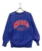 Champion REVERSE WEAVEチャンピオン リバース ウィーブ）の古着「ラバープリントスウェット」｜ラベンダー