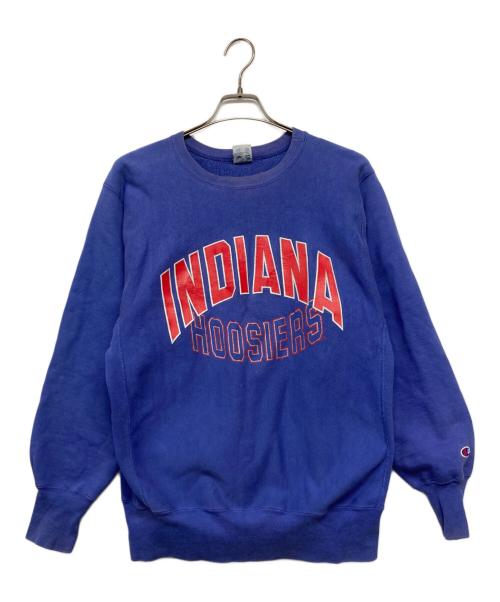 Champion REVERSE WEAVE（チャンピオン リバース ウィーブ）Champion REVERSE WEAVE (チャンピオン リバース ウィーブ) ラバープリントスウェット ラベンダー サイズ:Lの古着・服飾アイテム