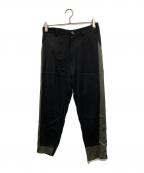 Siseシセ）の古着「WIDE FLAME PANTS」｜ブラック