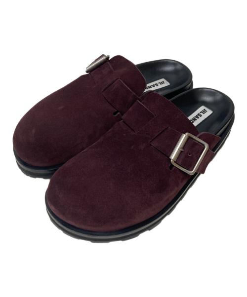 JIL SANDER+（ジルサンダープラス）JIL SANDER+ (ジルサンダープラス) SABOT クロッグサンダル バーガンディー サイズ:38の古着・服飾アイテム