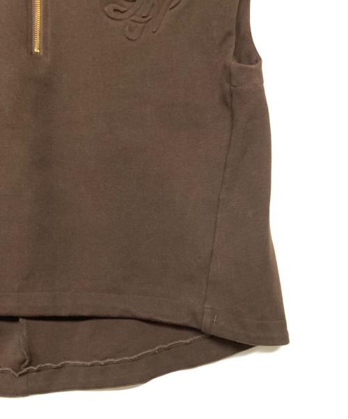 LOUNIE（ルーニー）LOUNIE (ルーニー) ハーフジップカットソーセットアップ ブラウン サイズ:36の古着・服飾アイテム