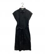 LACOSTEラコステ）の古着「キモノスリーブシャツドレス」｜ブラック
