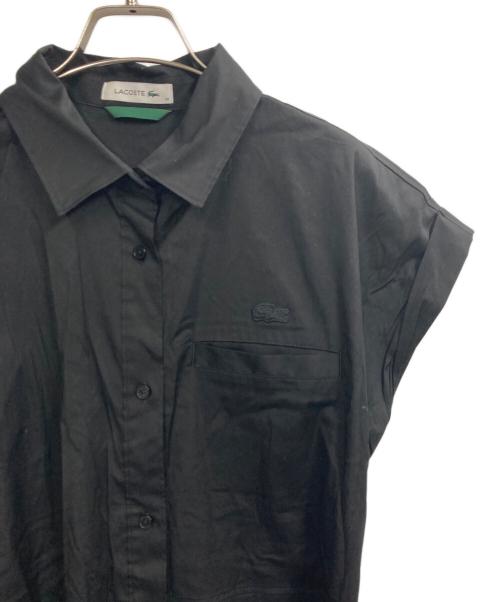 LACOSTE（ラコステ）LACOSTE (ラコステ) キモノスリーブシャツドレス ブラック サイズ:36の古着・服飾アイテム