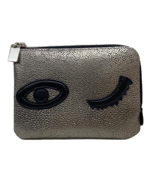 HIROKO HAYASHI（ヒロコ ハヤシ）HIROKO HAYASHI (ヒロコ ハヤシ) カードケース シルバーの古着・服飾アイテム