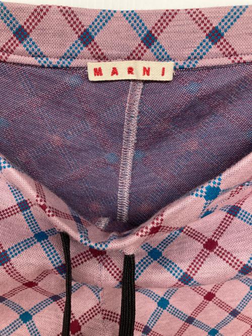 MARNI（マルニ）MARNI (マルニ) チェック柄カラーパンツ ピンク サイズ:40の古着・服飾アイテム