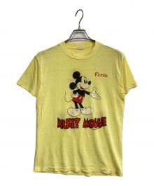 ヴィンテージTシャツ（ヴィンテージTシャツ）の古着「ミッキーマウスプリントTシャツ」｜イエロー