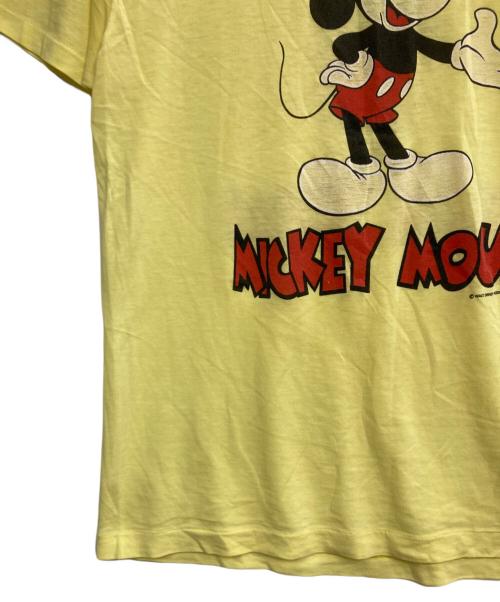 ヴィンテージTシャツ（ヴィンテージTシャツ）ヴィンテージTシャツ (ヴィンテージTシャツ) ミッキーマウスプリントTシャツ イエロー サイズ:不明の古着・服飾アイテム