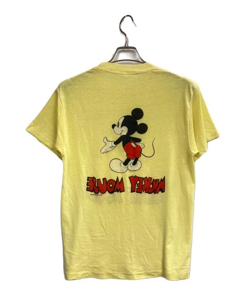 ヴィンテージTシャツ（ヴィンテージTシャツ）ヴィンテージTシャツ (ヴィンテージTシャツ) ミッキーマウスプリントTシャツ イエロー サイズ:不明の古着・服飾アイテム
