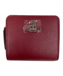 Vivienne Westwood（ヴィヴィアンウエストウッド）の古着「MEDIUM ZIP WALLET」｜レッド