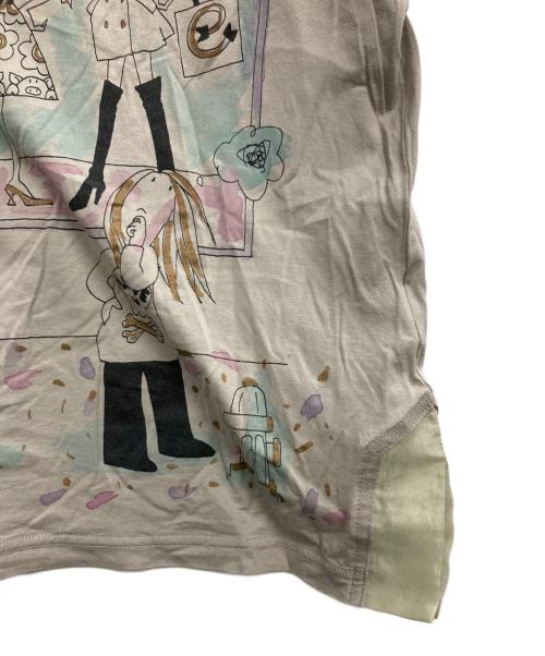 OLLEBOREBLA（アルベロベロ）OLLEBOREBLA (アルベロベロ) プリントカットソー ベージュ サイズ:表記なし（実寸サイズをご確認ください）の古着・服飾アイテム