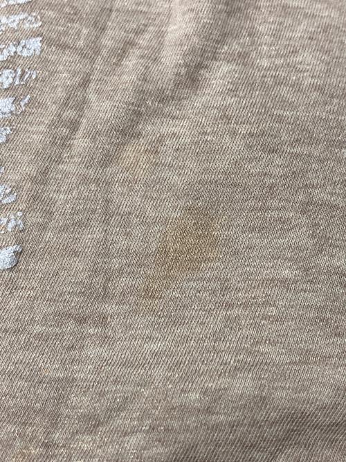 OLLEBOREBLA（アルベロベロ）OLLEBOREBLA (アルベロベロ) ビーズ刺繍切替カットソー パープル×ブラウン サイズ:表記無し（実寸サイズをご確認ください）の古着・服飾アイテム
