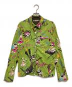 OLLEBOREBLAアルベロベロ）の古着「プリントシャツ」｜黄緑