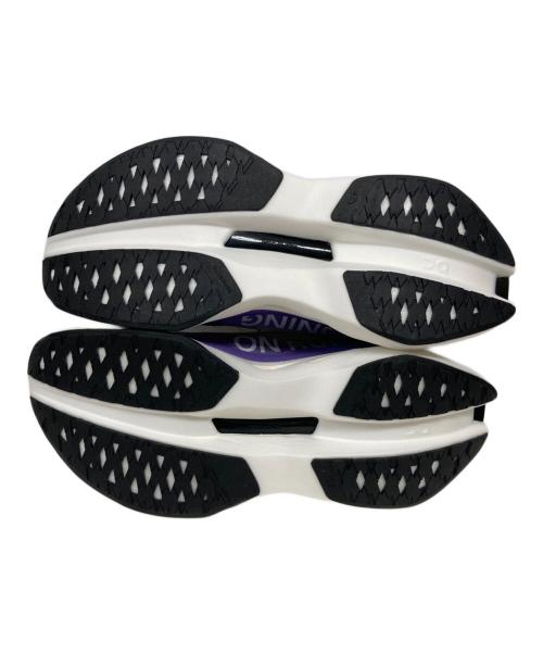 on（オン）on (オン) Cloudboom Max ホワイト×パープル サイズ:27cmの古着・服飾アイテム