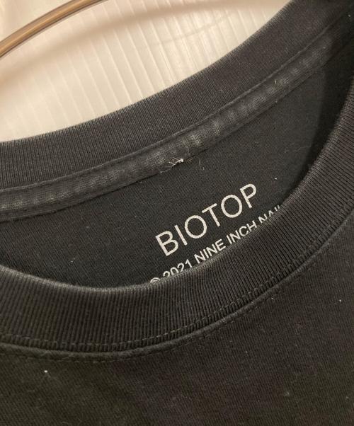 BIOTOP（ビオトープ）BIOTOP (ビオトープ) Nine Inch Nails (ナイン・インチ・ネイルズ) 半袖カットソー ブラック サイズ:Lの古着・服飾アイテム