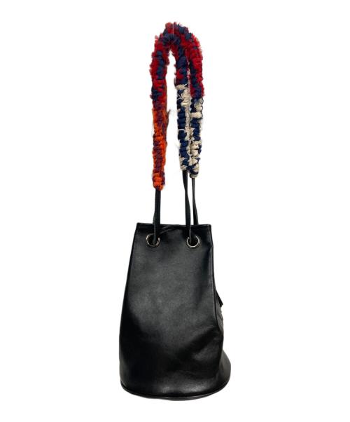 SALASUSU（サラスースー）SALASUSU (サラスースー) 本革 ブレイディングハンドルバッグ ブラックの古着・服飾アイテム