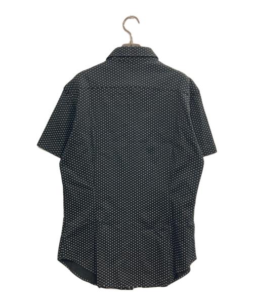 GIORGIO ARMANI（ジョルジオアルマーニ）GIORGIO ARMANI (ジョルジオアルマーニ) 総柄半袖シャツ ブラック サイズ:40の古着・服飾アイテム