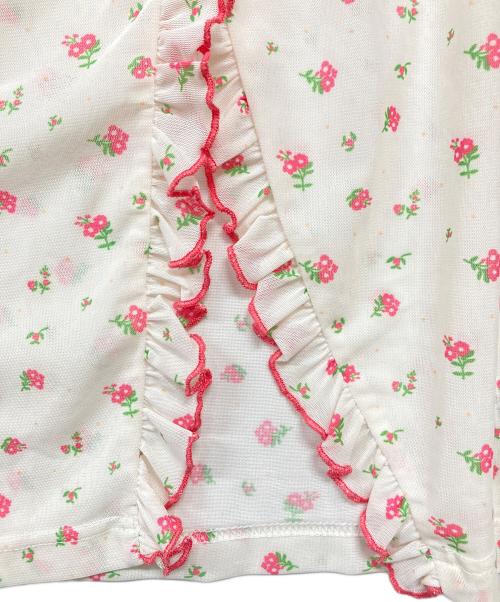 little sunny bite（リトルサニーバイト）little sunny bite (リトルサニーバイト) floral tulle top アイボリー サイズ:Mの古着・服飾アイテム