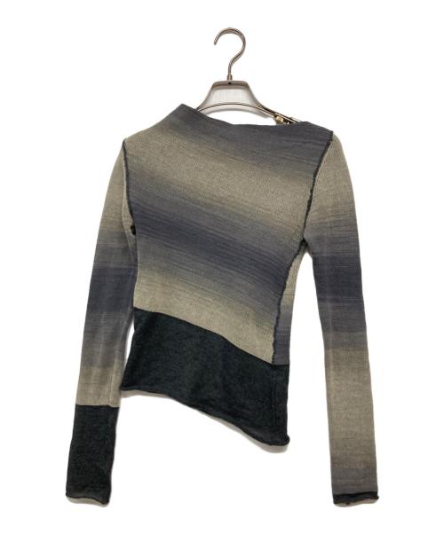 PERVERZE（パーバーズ）PERVERZE (パーバーズ) Double Face Knit Tops グレー サイズ:Fの古着・服飾アイテム