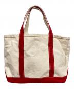 L.L.Beanエルエルビーン）の古着「キャンバストートバッグ」｜レッド×アイボリー