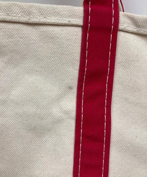 L.L.Bean（エルエルビーン）L.L.Bean (エルエルビーン) キャンバストートバッグ レッド×アイボリーの古着・服飾アイテム