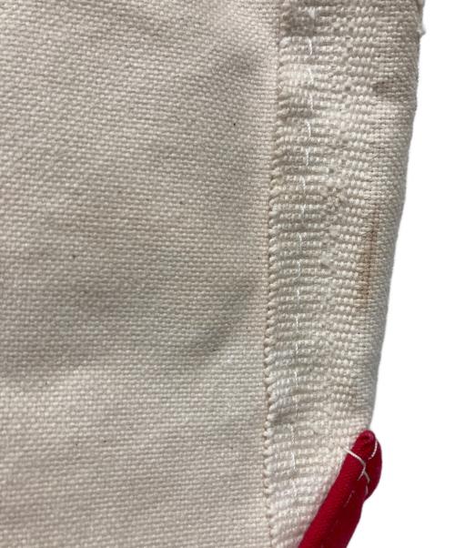 L.L.Bean（エルエルビーン）L.L.Bean (エルエルビーン) キャンバストートバッグ レッド×アイボリーの古着・服飾アイテム