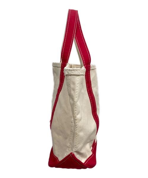 L.L.Bean（エルエルビーン）L.L.Bean (エルエルビーン) キャンバストートバッグ レッド×アイボリーの古着・服飾アイテム